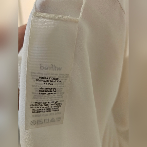 ARITZIA | Wilfred Midi Dress. Cream color. Sz S. - Picture 14 of 15